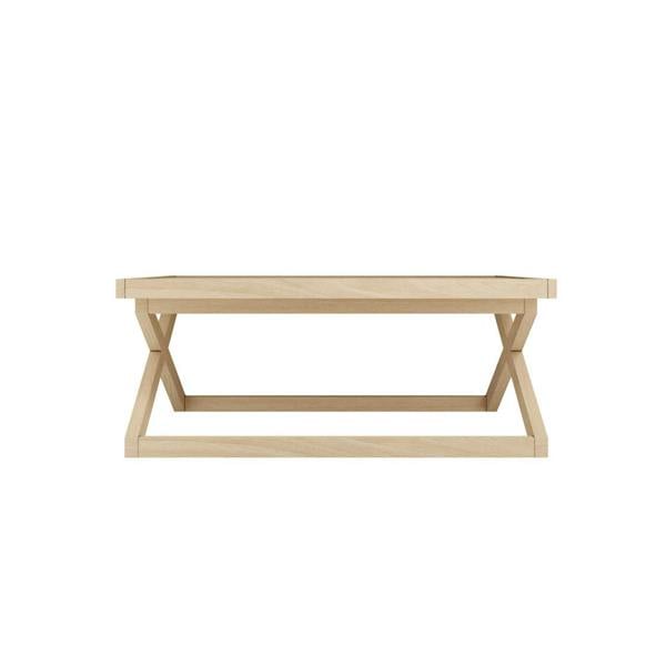 Wyld Haus Enniscorthy Large Blonde Coffee Table X Frame