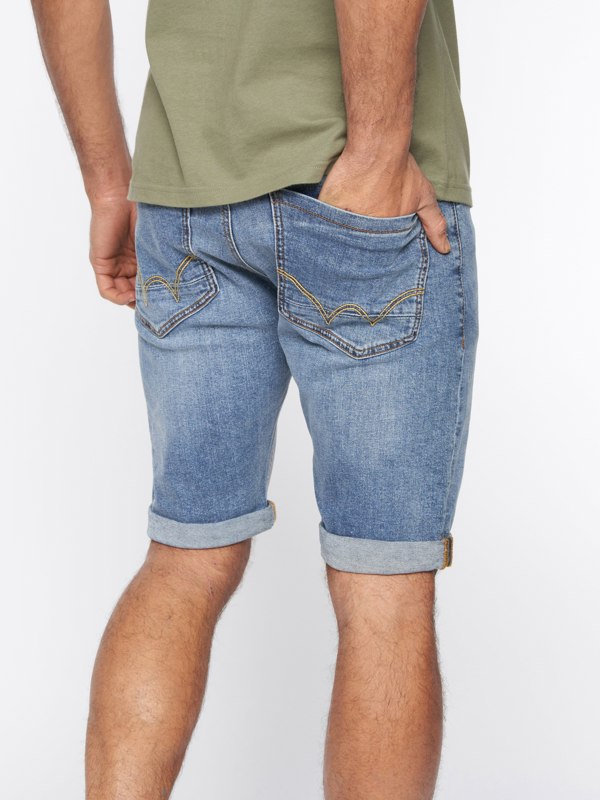 Duck and Cover Zeki Shorts Stone Wash