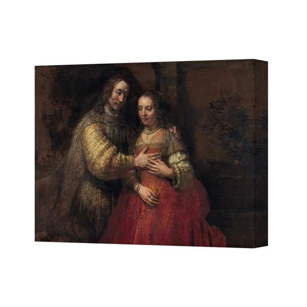 Benjamin Tate Design Elegant Classic Portrait Canvas Print Of Romantic Couple In Period Attire
