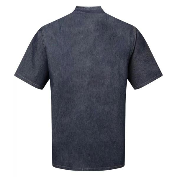 Premier Unisex Adult Short-Sleeved Chef Jacket - Indigo Denim