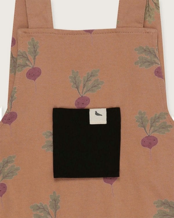 organic cotton Orange Beetroot Print Jumpsuit - image 3