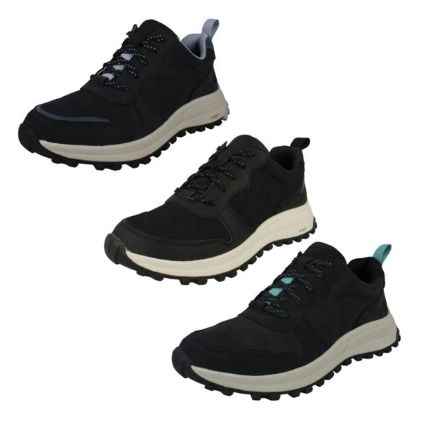 Clarks Ladies Clarks Lace Up Waterproof Trainers ATL Trek Free WP