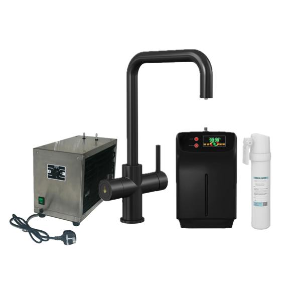 Boha Square 4-in-1 Boiling Water Tap + Chiller - Matt Black