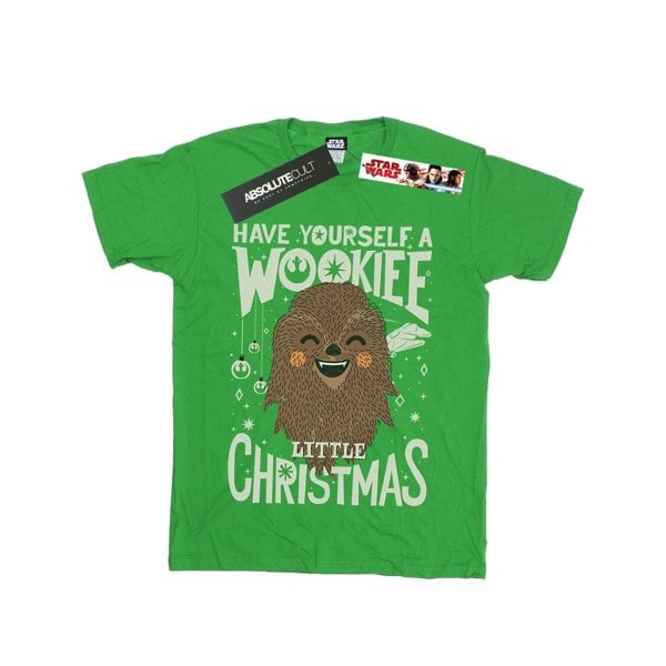 Star Wars Boys Wookiee Little Christmas T-Shirt - Irish Green