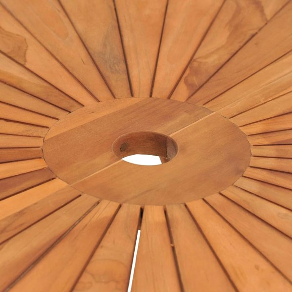 Berkfield Folding Garden Table �_�”�_ 85x75 cm Solid Wood Teak