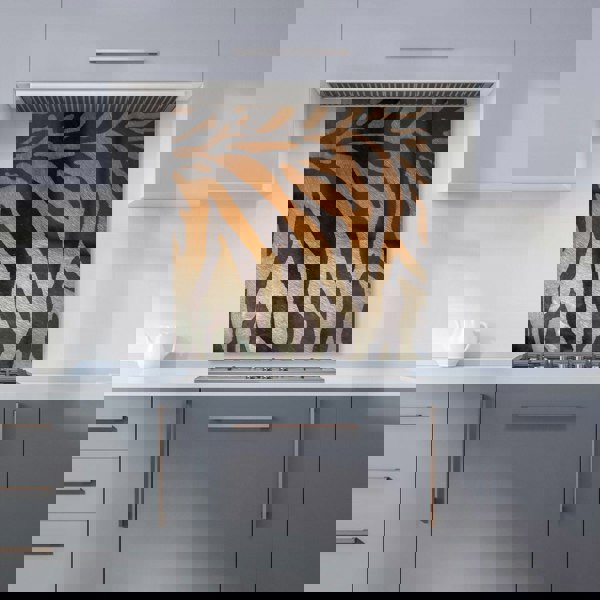 Warren Reed - Designer Tiger Skin Print Kitchen Splashback