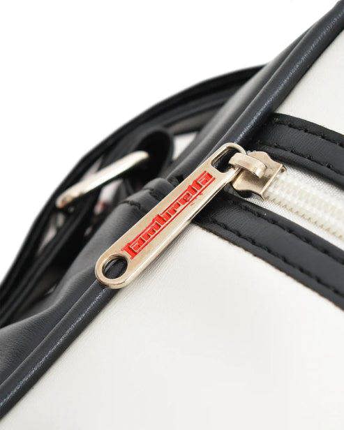 Lambretta Classic Retro Shoulder Bag Black/White