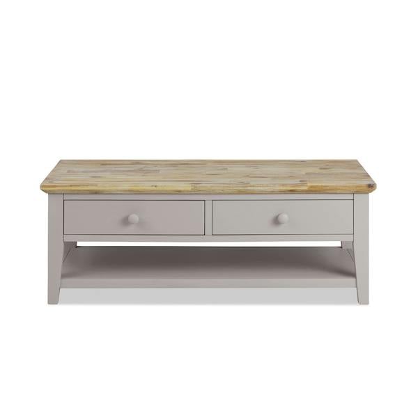 Statement Furniture Florence Wooden Coffee Table with Drawers and Shelf