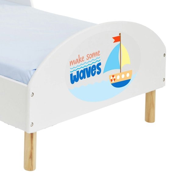 Liberty House Toys Kids White Toddler Bed – Make Some Waves