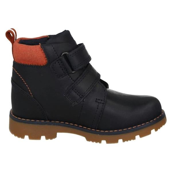 Clarks Boys Clarks Hook & Loop Ankle Boots Heath Strap