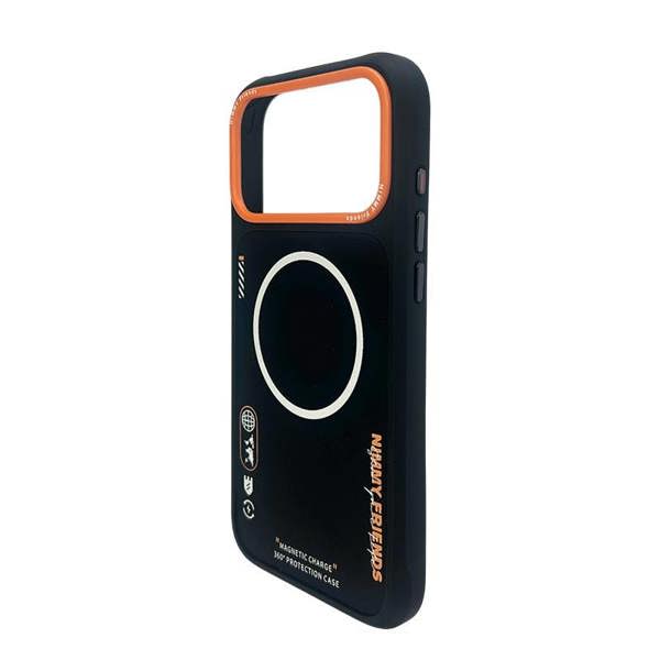 Nimmy Friends Nimmy Cool & Cute 2.0 Case with MagSafe for iPhone 17 Pro Max 6.9" Black Orange - N-YJKM-CX2.0-IP17-PRO-MAX-01
