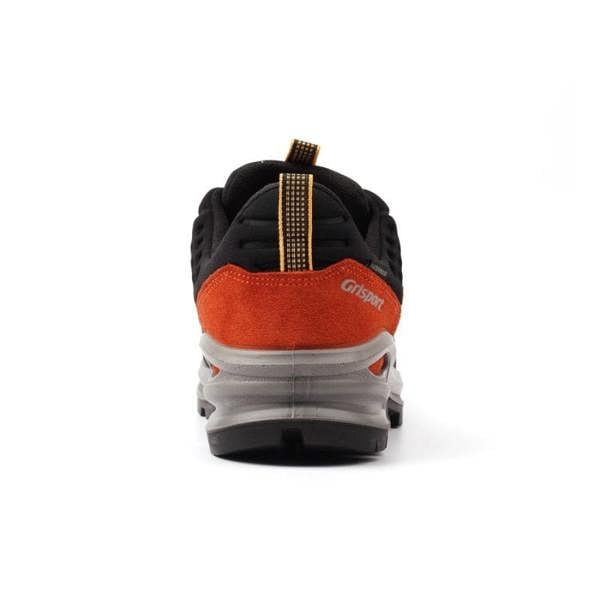 Reinforced heel on the Grisport Halo orange walking shoe