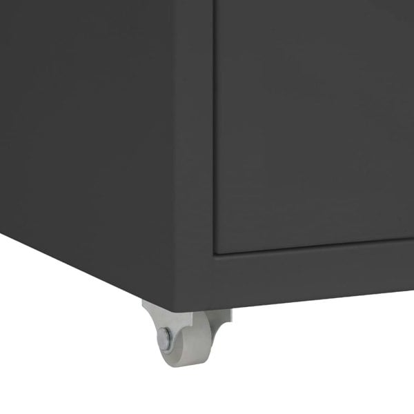 Berkfield Mobile File Cabinet Anthracite 28x41x69 cm Metal