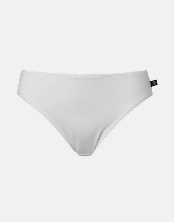 British Boxers Women's Bamboo High Leg Knicker – White