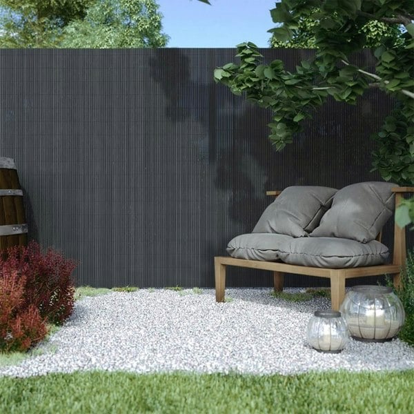 Dark Grey Garden Fence Outdoor Privacy Screen Garden Fences Living and Home 1 x 3 m