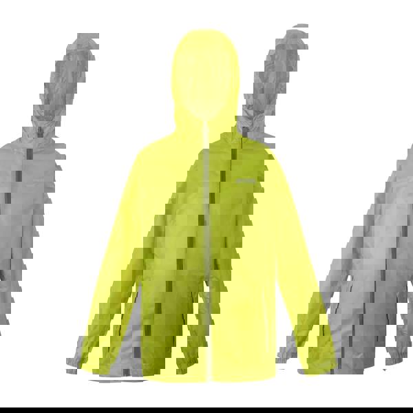 Regatta Great Outdoors Childrens/Kids Pack It Jacket III Waterproof Packaway Black - Grenoble Green - 