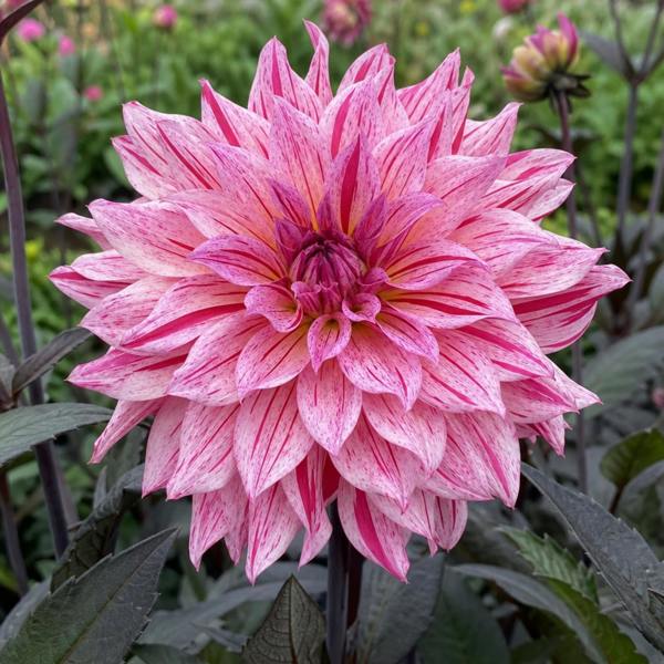 Dahlia Maggiore Fun Rose Bicolour 3L  Pink & White Dahlia
