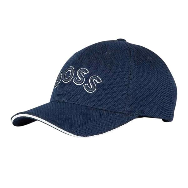 Boss Mens Embroidered Logo Baseball Cap - Navy - 