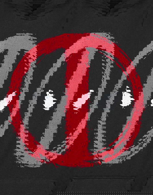 Marvel Mens Black Face Hoodie Hoodie