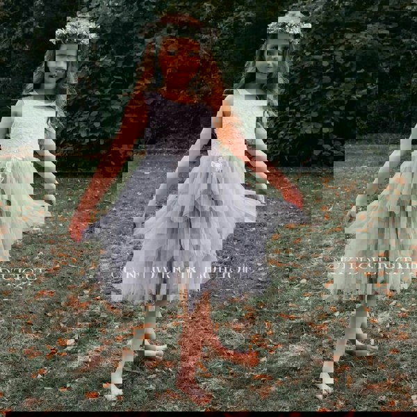 Boho Dreams Dress - Silver Applique - UK Flower Girl Boutique