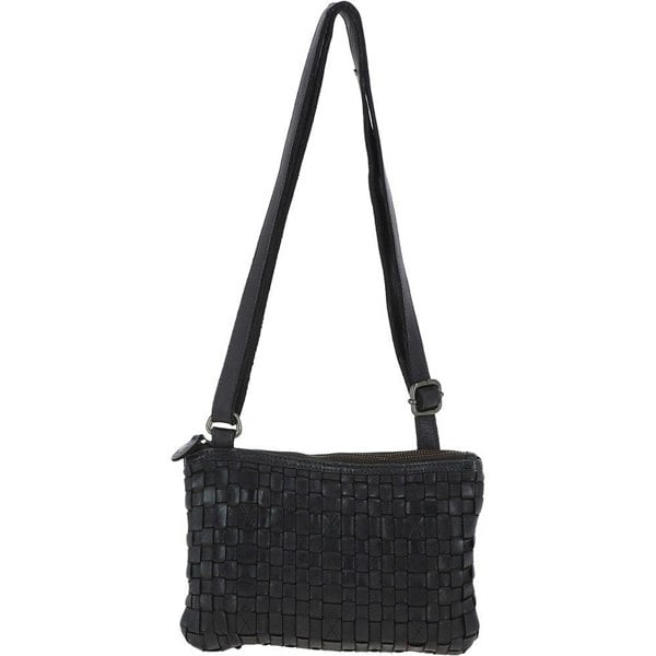 Ashwood Vintage Woven Leather Crossbody Bag
