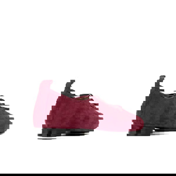 Embassy London Skyline - Burgundy - Women's Suede Lace Up Ballet Pump