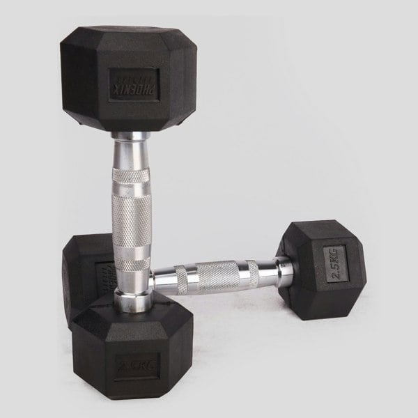 Phoenix Fitness HEXAGONAL DUMBBELLS - 2.5KG
