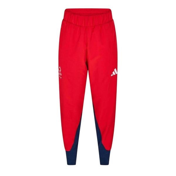 Adidas Mens Colour Block Regular Joggers - Red - 