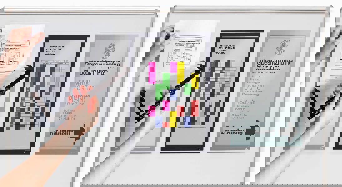 Durable DURAFRAME Magnetic Document Signage Frame for Metal | 5 Pack | A4 Green