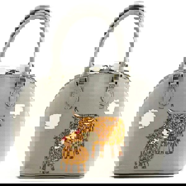 Mala Leather Bella Highland Cow Multiway Leather Grab Bag