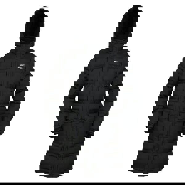 Mountain Warehouse Childrens/Kids Water Resistant Longline Padded Jacket - Black - 