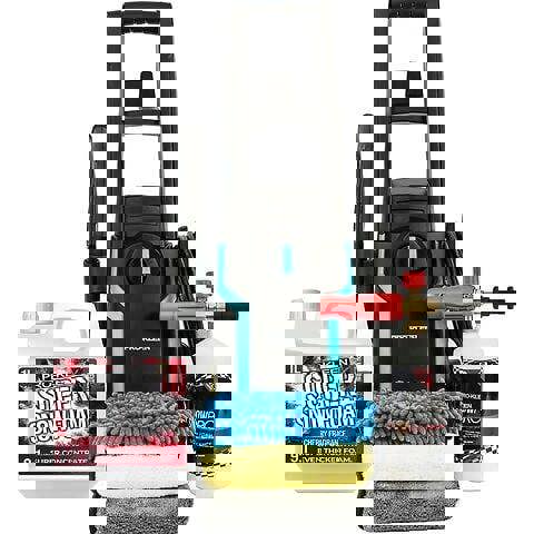 ProKleen Pro-Kleen Pressure Washer Power Jet Wash 1600W Super Snow Foam 1ltr Cherry and Cloths