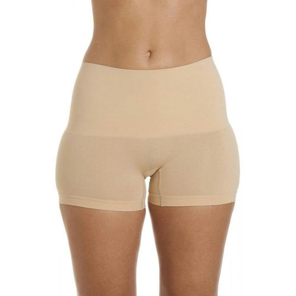Womens Beige Seamfree Shapewear Comfort Control Short 2 Pack