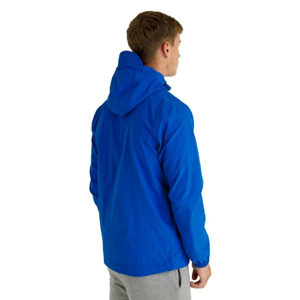 Lyle & Scott Branded Hooded Short Lightweight Jacket - Bright Blue