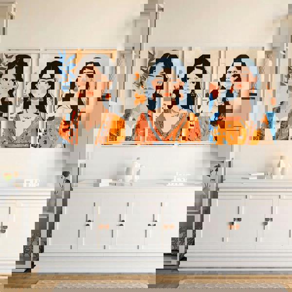 Boho Wall Art Decor | Set of 3 Boho Women Wall art Prints