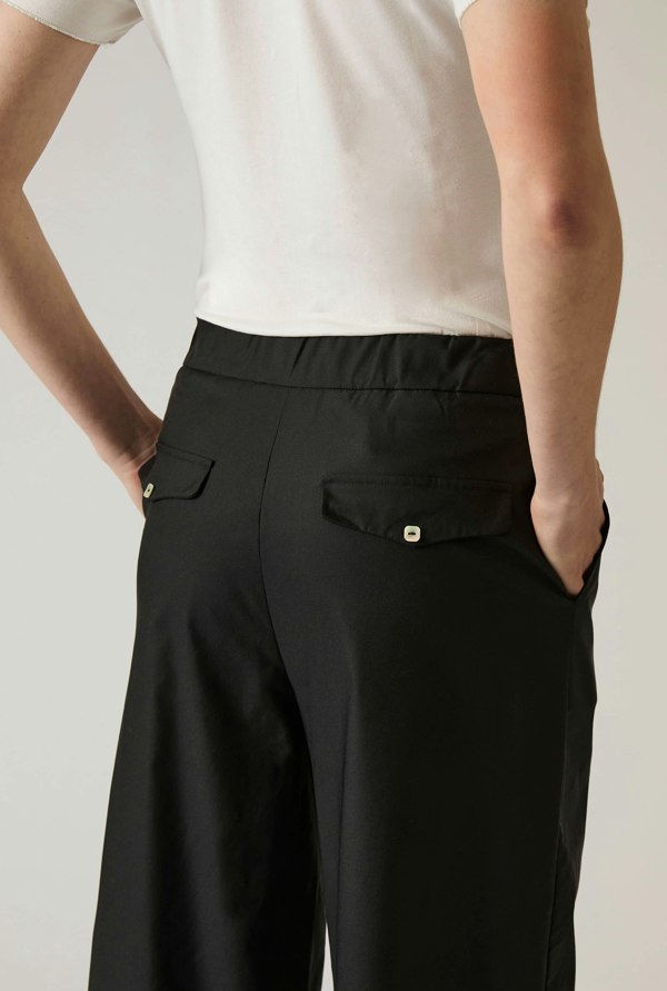 James Lakeland Cotton Black Trousers