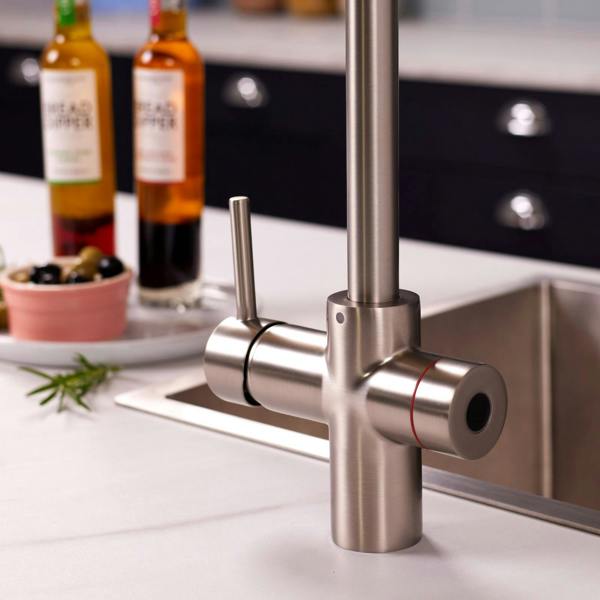 Impromta 3 in 1 Biometric Boiling Water Tap | Brushed Steel Finish