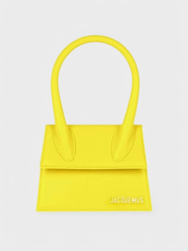 Jacquemus Le Chiquito Moyen Top - Handle Bag Yellow - Supplied FashionJACQUEMUS