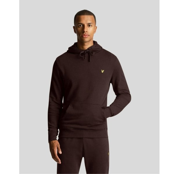 Lyle & Scott Branded Pull-over Hoodie - Sediment