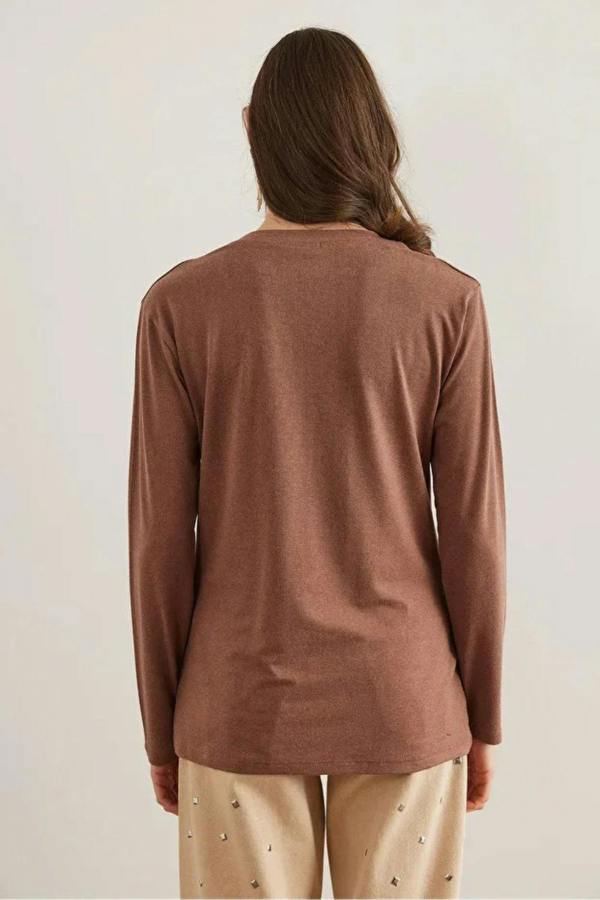 Hoxton Gal V-Neck Wool-Viscose Draped Sweater