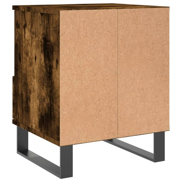 Berkfield Bedside Cabinet Smoked Oak 40x35x50 cm Engineered Wood