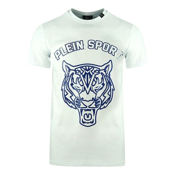 Philipp Plein Sport Plein Sport Large Stencil Tiger Logo T-Shirt - White