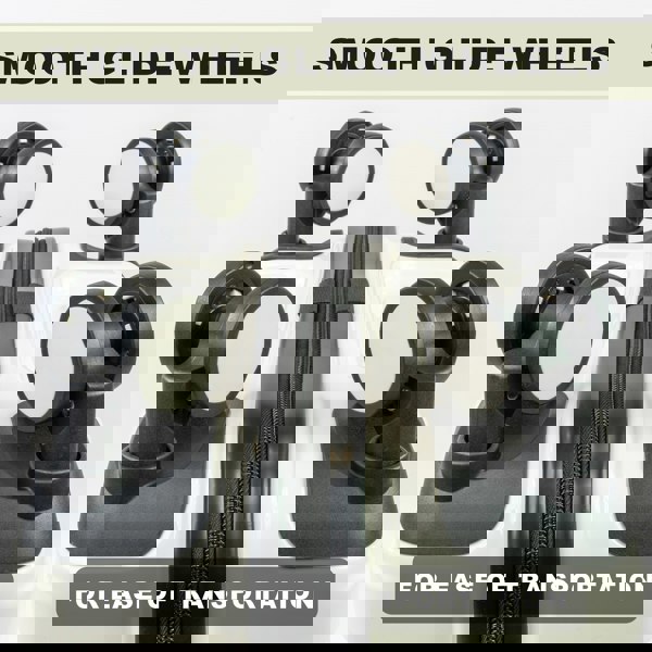 Pierre Cardin Provence Lightweight Luggage 8 Wheels TSA Locks Hardshell Suitcase