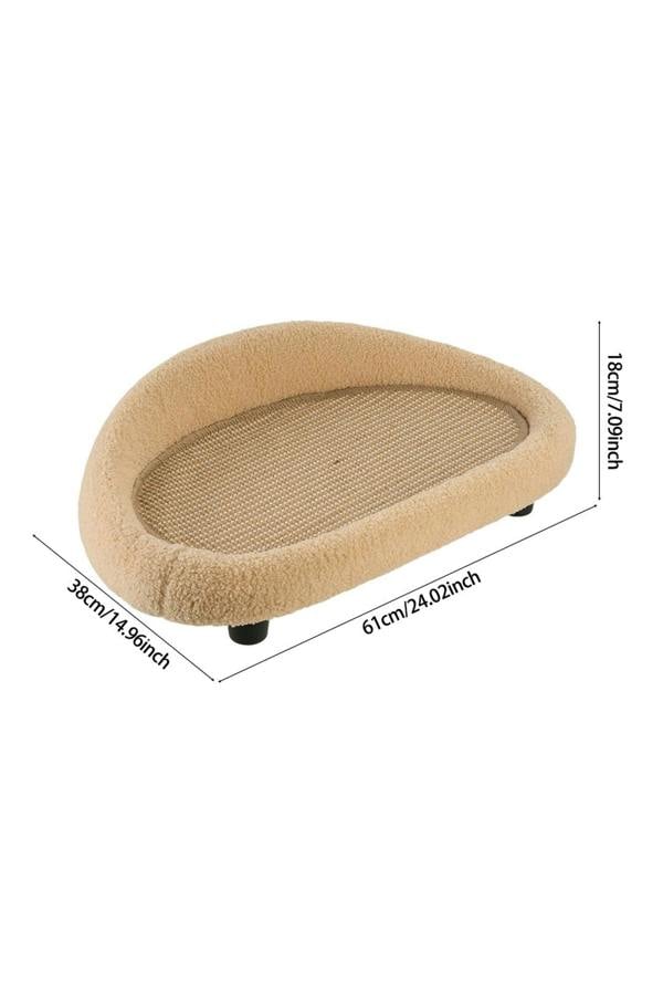 Living and Home Sturdy Pet Sofa Bed with Hemp Rope Mat