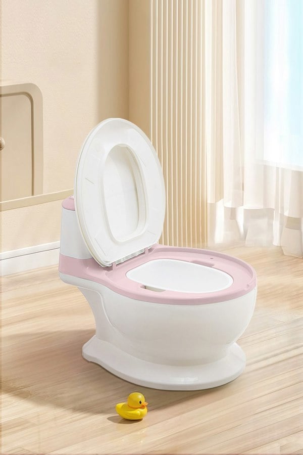 Living and Home Comfortable PVC Seat Cushion Pink Plastic Training Potty Seat for Toddlers