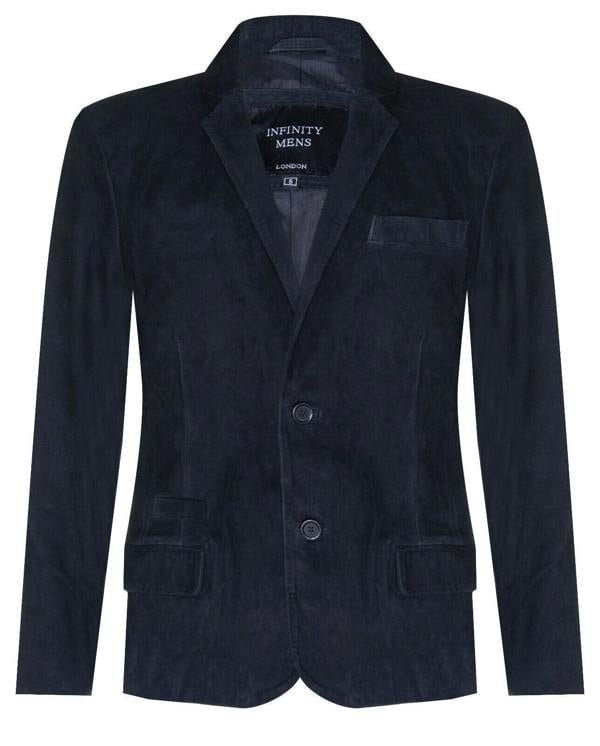 Infinity Leather Mens Blazer Suede Jacket Soft Italian Leather Coat