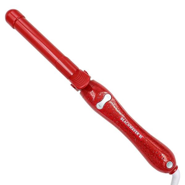 Beachwaver B Series - B1 Red Glitter - UK Plug by Beachwaver for Women - 1 Inch Curling Iron