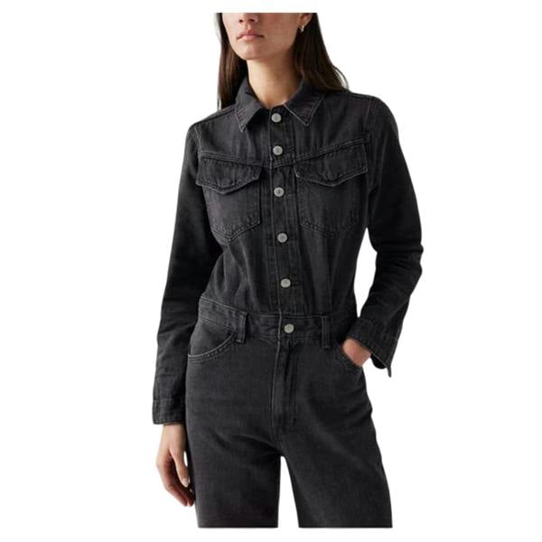 Levis Womens/Ladies Denim Jumpsuit - Black - 