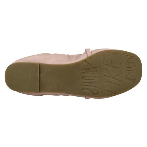 Spot On Ladies Spot On Rouched Topline Flat Ballerinas F80270