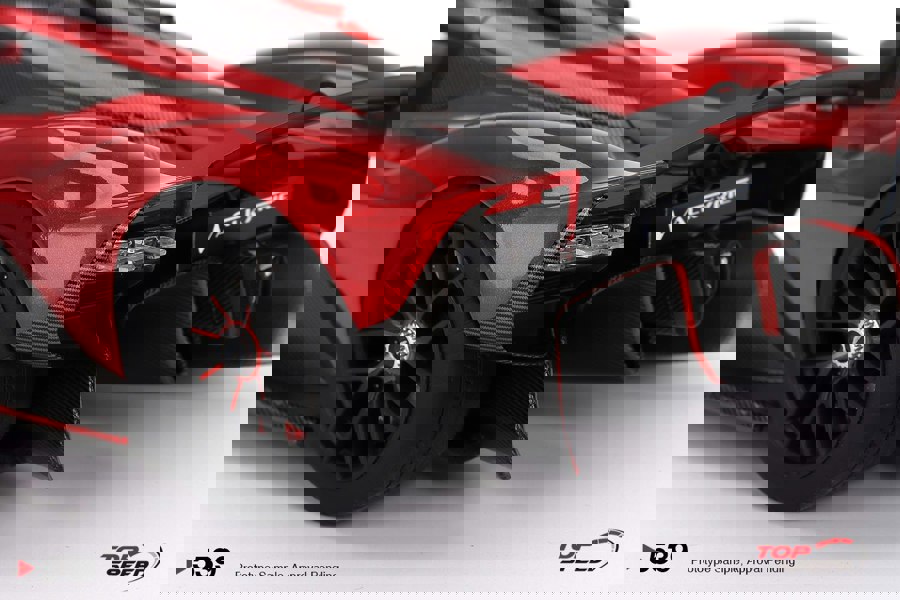 TSM Aston Martin Valkyrie Hyper Red 1:18 Scale TSM TS0539